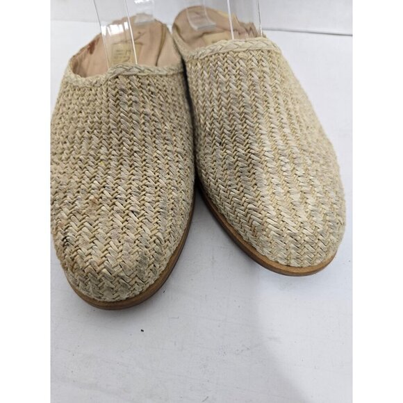 Vintage Enzo Angiolini Tan Woven Slip On Mule - Picture 7 of 14